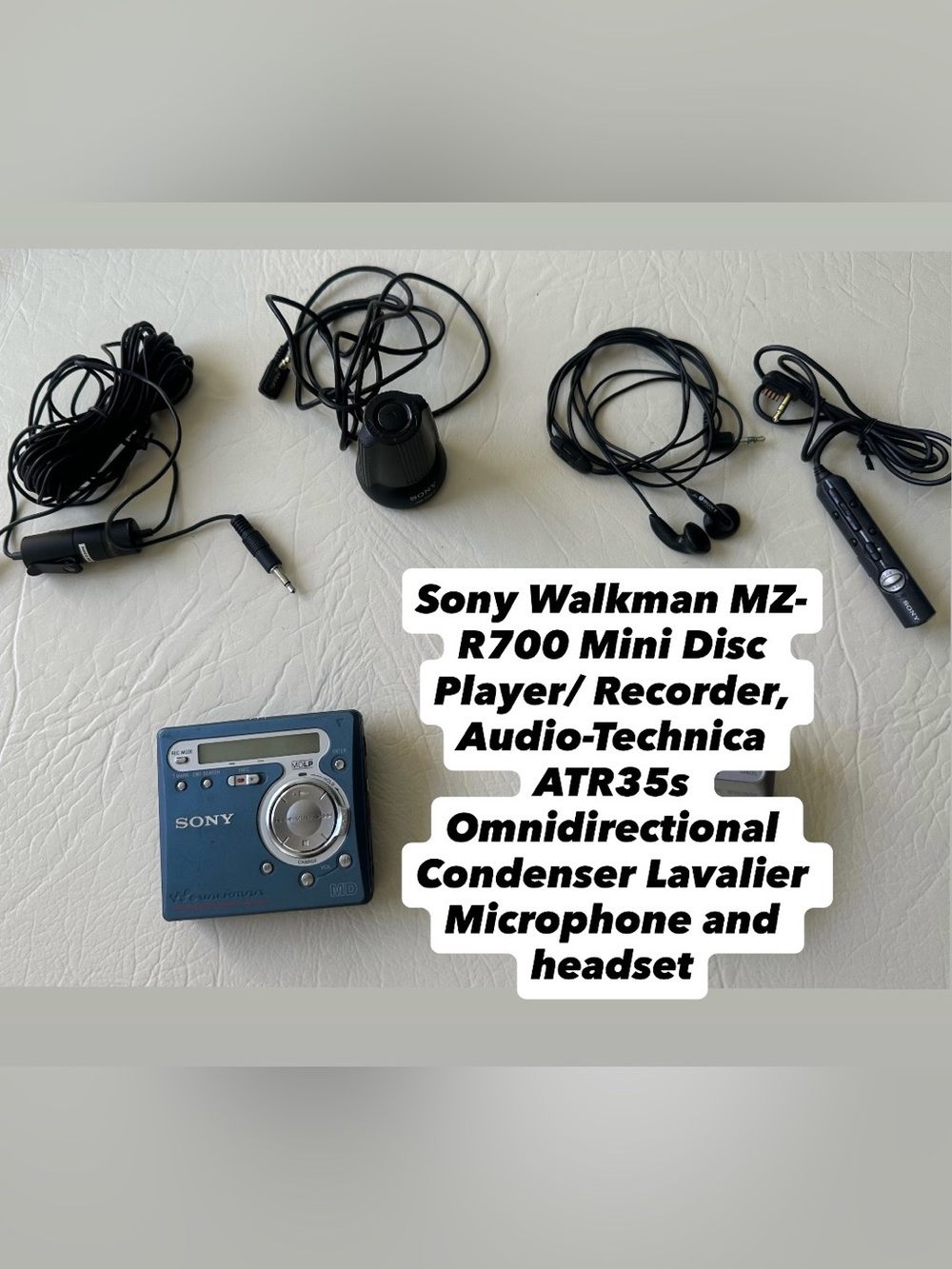 Sony Walkman MZ-R700 Mini Disc (MD) Player/ Recorder- blue
